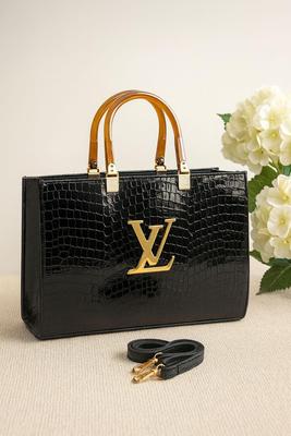 Girl's Rexine Textured Tote Bag