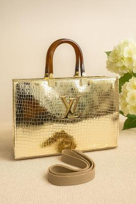 Girl's Rexine Textured Tote Bag