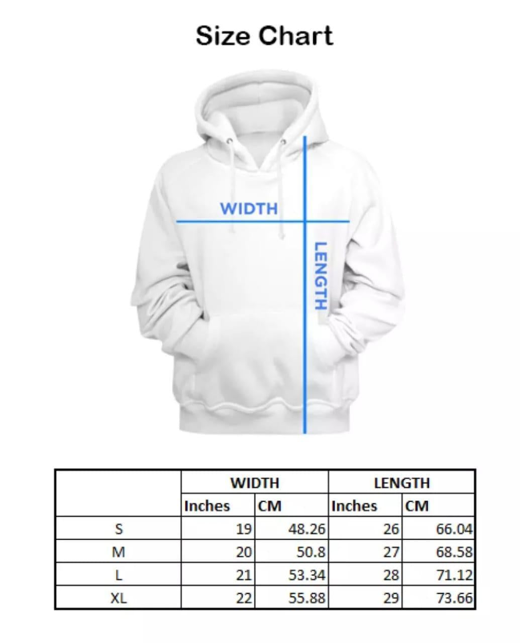 Men's Printed Fleece Hoodie -Hooded Sweatshirt in Grey