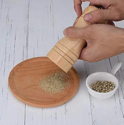 Stylish Wooden Salt And Pepper Grinder - 1 Pc for Kitchen Elegance