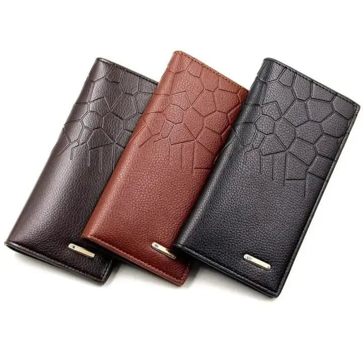 Men's Leather Wallet (Half-Crocodile Design)