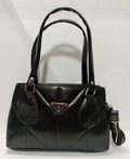 Women's PU Leather Plain Top Handle Shoulder Bag