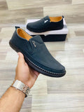 Men's Formal Black Rexine Loafers - 1 Pcs