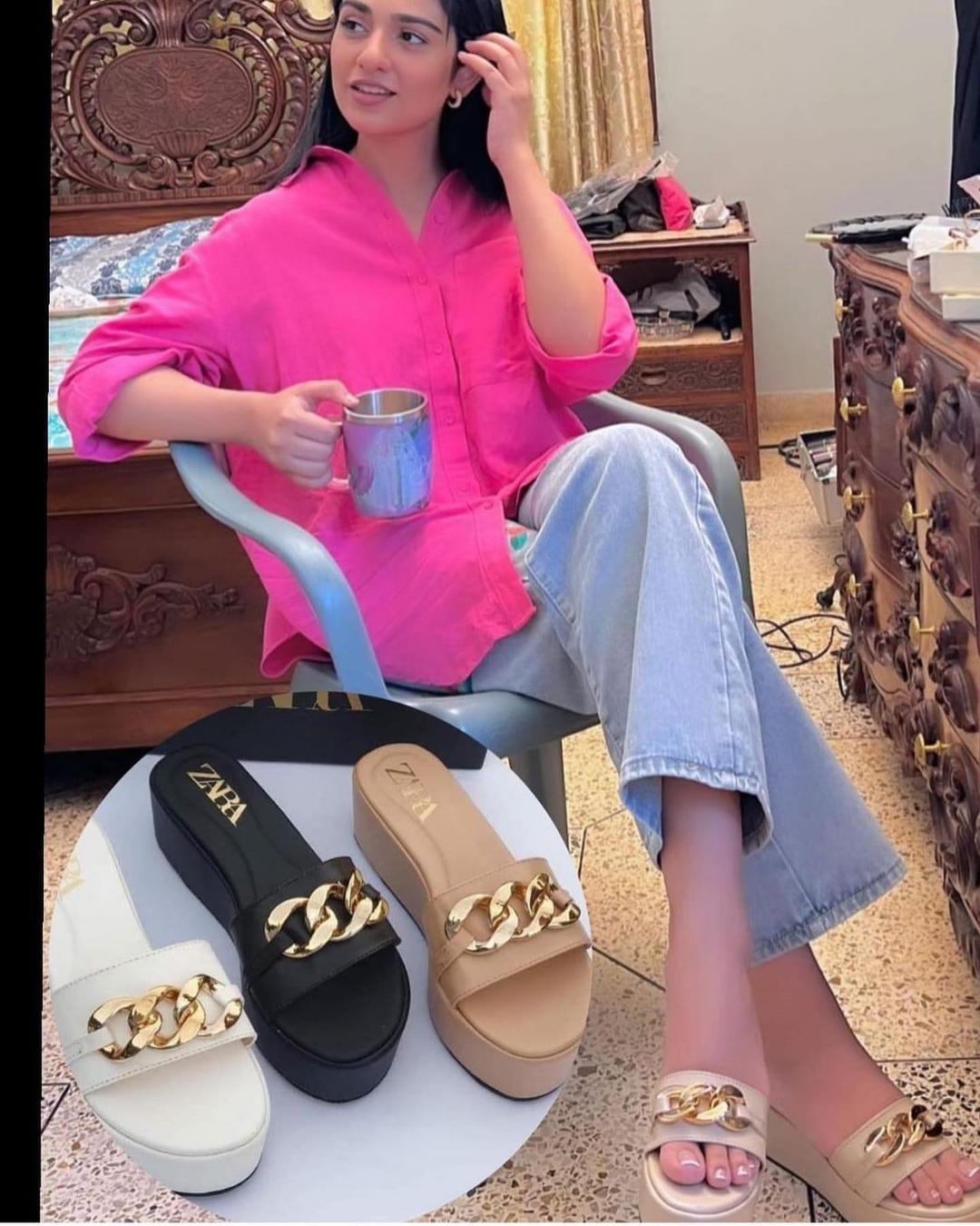 Stylish Women's Casual Synthetic Leather Wedge Heels