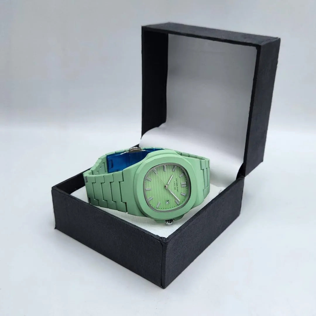 UNIVERSE POINT Classic Design Quartz Watch - Mint Green